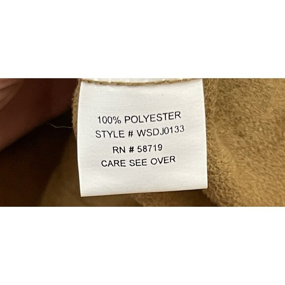 Notations Women Western Cowboy Ruffle Faux Suede Lightweight Jacket Top 2X Plus - Picture 11 of 11